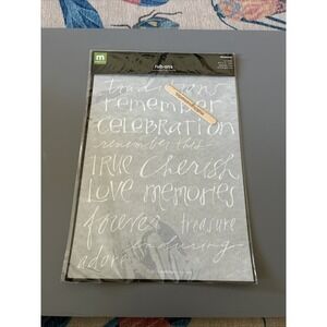 Making Memories Simply Stated REMEMBER 13 White Rub-On Words Scrapbook NEW